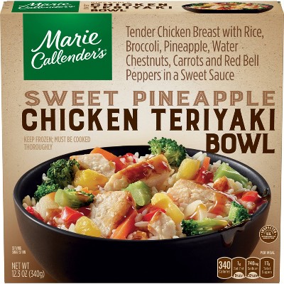 Marie Callender's Frozen Sweet Pineapple Chicken Teriyaki Bowl - 12.3oz