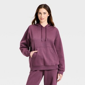 Women's Fleece Hoodie Sweatshirt - JoyLab™ - 1 of 3