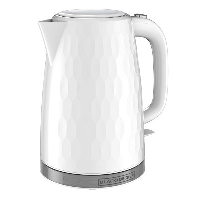 BLACK+DECKER 1.7L Electric Kettle - White