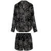 Adore Me Women's Sammi PJ Sleepwear 1X / Web of Temptation C01 V2 Black. - 4 of 4