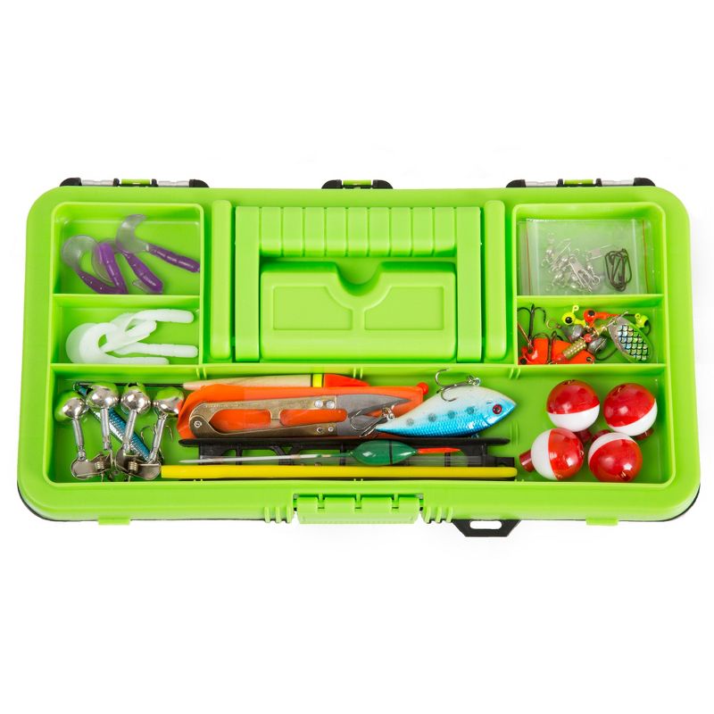 Leisure Sports 55- Piece Fishing Tackle Set and Box - Black and Green, 3 of 6