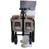 Kumasinova Convertible Foldable Seat Wagon Cart,Collapsible Cart with 220 lbs Capacity,Dog Tether for Camping,Parks,Travel,Outdoor Events - 4 of 4