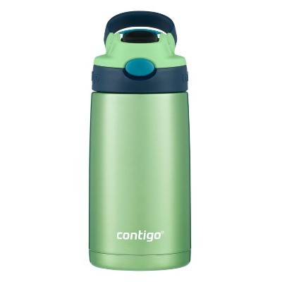 Image of Contigo 13oz Stainless Steel Kids Cleanable Water Bottle Green