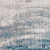 Blue and Gray Abstract Non Skid Area Rug - 4 of 4