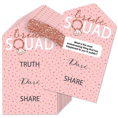 Big Dot Of Happiness Bride Squad - Rose Gold Bridal Shower Or Bachelorette  Party Scavenger Hunt - 1 Stand And 48 Game Pieces - Hide And Find Game :  Target