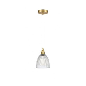 Castile - 1 Light Cord Hung Mini Pendant In Industrial Style-9.75 Inches Tall and 6 Inches Wide - 1 of 1
