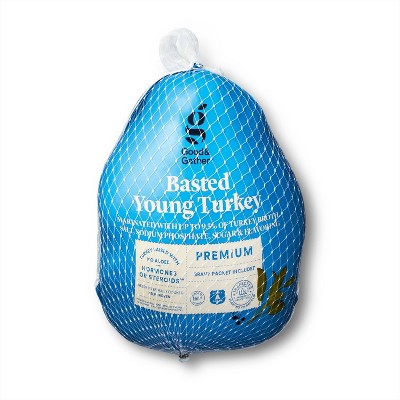 Premium Basted Young Turkey - Frozen - 10-16lbs - price per lb - Good & Gather™