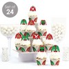 Big Dot of Happiness Ugly Sweater - Cupcake Decoration - Holiday and Christmas Party Cupcake Wrappers and Treat Picks Kit - Set of 24 - 2 of 4
