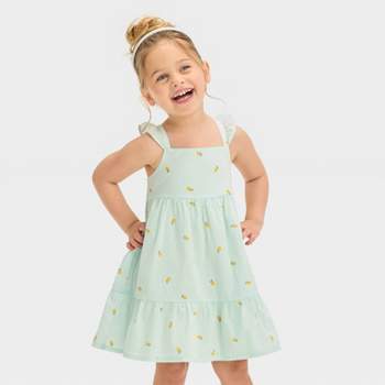 OshKosh B'gosh Toddler Girls' Lemon Dress - Green