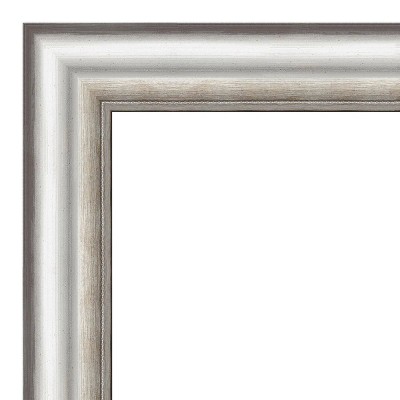 Elegant Rectangular Wall Mirror with Silver Embossed Frame