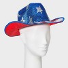 Americana Cowboy Hat - Red/White/Blue - 2 of 4
