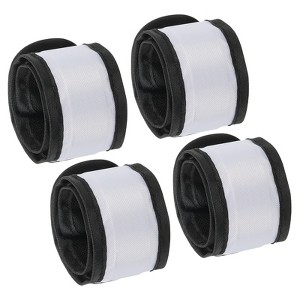 Unique Bargains Personal Reflectors for Wrist Ankle Night Run Cycling Safety LED Bracelet 4 Pcs L - 1 of 4