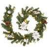 6FT Christmas Garland, Artificial Christmas Decorations, Festive Greenery for Mantel Staircase Doorway Fireplace, Holiday Home Decor - 2 of 4