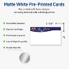 Avery Business Cards, 2" x 3-1/2", Silver-Snowflakes, Matte, 80ct - 2 of 4