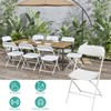 SUGIFT Folding Chairs Plastic Folding Chairs for Indoor/Outdoor Use, Non-Slip Design, Easy Storage - 4 of 4