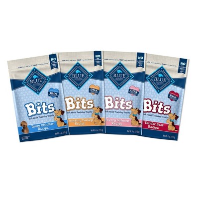 Blue Buffalo Beef,Salmon, Turkey and Chicken Dog Treat Variety Pack - 4oz