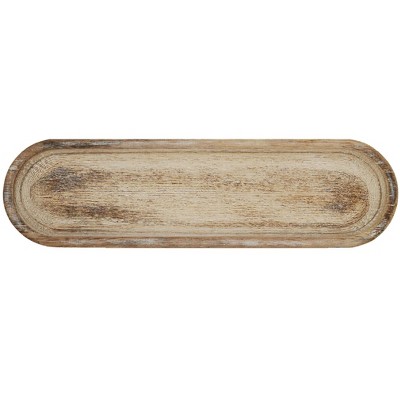 Sweet Water Decor Large Rustic Wood Tray - 14x4"