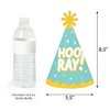 Big Dot of Happiness Party Time - Cone Happy Birthday Party Hats for Kids and Adults - Set of 8 (Standard Size) - 3 of 4