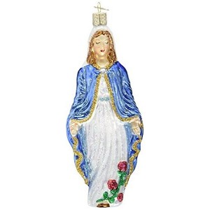 Old World Christmas Glass Blown Ornament for Christmas Tree, Virgin Mary - 1 of 2