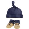 Hudson Baby Infant Boy Cap and Socks Set, Handsome, 0-9 Months - 4 of 4