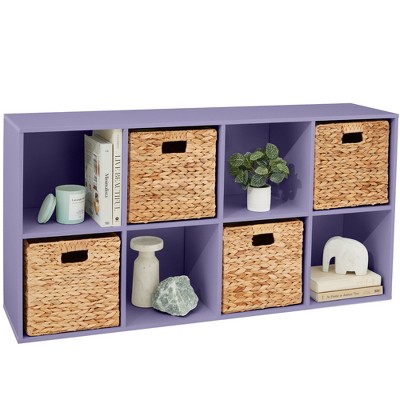 Best Choice Products 8-Cube Bookshelf, 11in Display Storage System, Organizer w/ Removable Back Panels