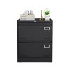 NicBex 2-Drawer File Cabinet with Lock Modern Office Storage Cabinet Under Desk Storage Filing Cabinet for Home, Office - 3 of 4