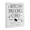 Stupell Industries Witch Parking Humorous Halloween Toad Grain Pattern Canvas Art - 2 of 4