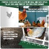 TackView Chicken Nesting Box, Hens Egg Nest Box, Metal Chicken Laying Box House with Rollout Egg Collection and Protective Lid - 4 of 4