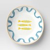 40 fl oz Melamine Ring Fish Dinner Bowl Blue - Threshold™ - 3 of 3