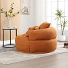 Bean Bag Chair Modern with Removable Cover and Throw Pillows for Living Room or Lounge 50in-3irtyhousy - 3 of 4