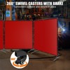 Welding Screen with Frame, 6 x 6ft /6 x 8ft Translucent Shield 3 Panel Welding Curtain Screens, Adjustable Size, Moveable & Professional for Workshop - 4 of 4