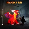 VINGLI 6FT Tall Halloween Inflatables Outdoor Decorations, Blow Up Scary Fire Dragon Halloween Yard Decorations, Built-in LED Lights - 4 of 4