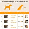Aukfa 44 in Multi-Functional Dog Kennel Furniture - Heavy Duty Wooden Crate & End Table with Dual Doors, Adjustable Feet, Rustic Brow - 3 of 4