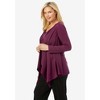 Woman Within Women's Plus Size Layered Look Long Top With Sequined Inset - image 4 of 4