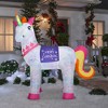 Gemmy  Airblown Inflatable Tie Dye Unicorn w/Multi Banners w/LED (HD), 7 ft Tall - 2 of 4