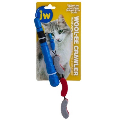 Jw Pet Wool ee Crawler Telescopic Wand Cat Toy Target