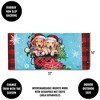 Evergreen 0.25 In Christmas Puppy Bucket Mat Sassafras Lab Winter Poinsettia Door Mat - 2 of 3