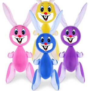 ArtCreativity 3' Easter Bunny Blow Up Inflatable Rabbit (Set of 4) - 1 of 4