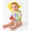 RuffleButts Girls UPF50+ Sun Protected Swim Hat - 2 of 2