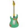 Sawtooth ES Relic Electric Guitar, Surf Green with Tortoise Pickguard - 3 of 4