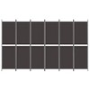 vidaXL 6-Panel Room Divider - Brown - 118.1"x70.9", Privacy Screen with Breathable Fabric and Iron Frame, Foldable and Easy to Assemble - 3 of 4