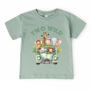 The Juniper Shop Two Wild Animals Toddler Short Sleeve Tee - 1 of 4