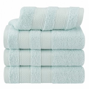 American Soft Linen 4 Piece 100% Cotton 16x28" Salem Hand Towel Set - 1 of 4