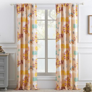 Greenland Home Fashions 2005CWP Cassidy GL-2005CWP Window Panel Pair 84x84 Inch - 1 of 4