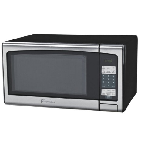 Perfect Aire 1.1 Cu ft Black/Silver Microwave 1000 W