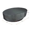 Summerset Shield Titanium 3-Layer Polyester Water Resistant Outdoor Sun Bed Cover - 70x98", Dark Grey - 2 of 4