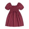 Hope & Henry Girls' Organic Short Bubble Sleeve Smocked Dress, Infant - 3 of 4