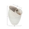 Storied Home 9 Inches 82-Ounce Textured Stoneware Pitcher in Reactive Glaze, White - 2 of 4