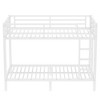 NicBex Modern Metal Frame Twin/Full over Queen Floor Bunk Bed for Teens/Adults,Simple Bed Frame with Guardrails for Bedroom,Kids Room - 4 of 4
