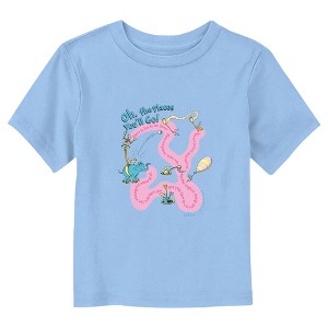 Dr. Seuss Oh the Places You'll Go Quote Graphic  T-Shirt - Light Blue - 2T - 1 of 3